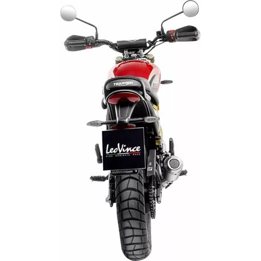 IZPŪTĒJS MUFFLER LV-10 ONE TRIUMPH 400 SS FOR TRIUMPH SCRAMBLER 400 X ABS (NĒRUSĒJOŠAIS TĒRAUDS)