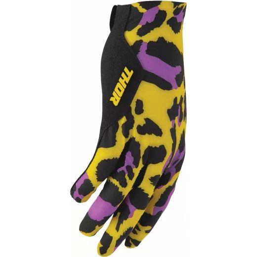 CIMDI SPORTMODE CHEETAH GLOVES (DZELTENS, VIOLETS, MELNS)