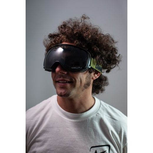 GOGGLES ARIETE FEATHER LITE 14920-LVP GREEN STRAP