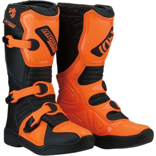 MOTOKROSA ZĀBAKI M1.3™ YOUTH BOOTS (MELNS, ORAŅŽS)