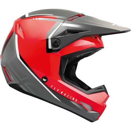 ĶIVERE FLY HELMET ECE KINETIC VISION (SARKANS, PELEKS)