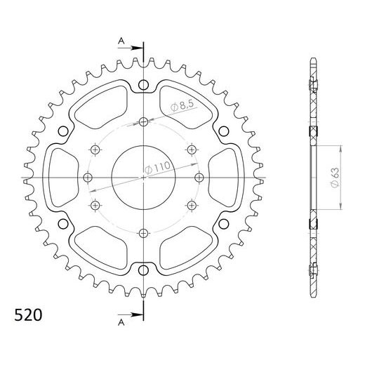 ĶĒDES KOMPLEKTS EK - SUDRABA CHAIN 520 SRO, O-RING, CHK FRONT SPROCKET JT CHK RUBBER CUSHIONED, CHK REAR SPROCKET SUPERSPROX STEALTH PRIEKŠ KTM ADVENTURE 390 / R 2024