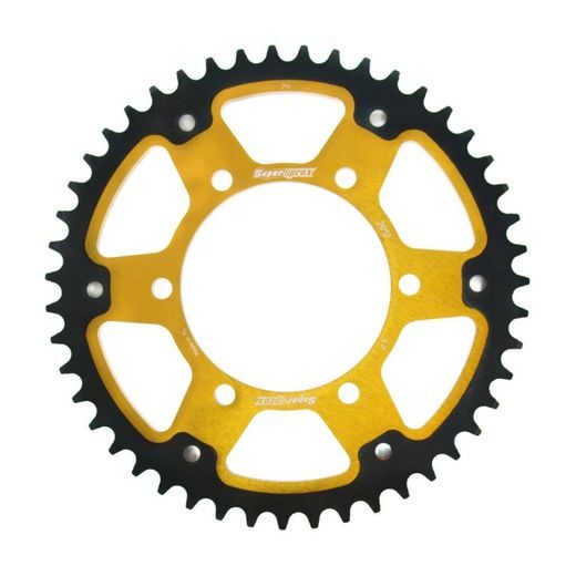 ĶĒDES KOMPLEKTS EK -, ZELTA CHAIN 525 SRX, X-RING (X, NX, QX, XS), CHK FRONT SPROCKET JT CHK RUBBER CUSHIONED, CHK REAR SPROCKET SUPERSPROX STEALTH PRIEKŠ TRIUMPH STREET TRIPLE 675 2008-2016