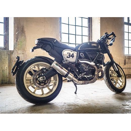 SLIP-ON EXHAUST GPR M3 D.118.HOM.M3.INOX BRUSHED STAINLESS STEEL PRIEKŠ DUCATI SCRAMBLER 800 2015-2016