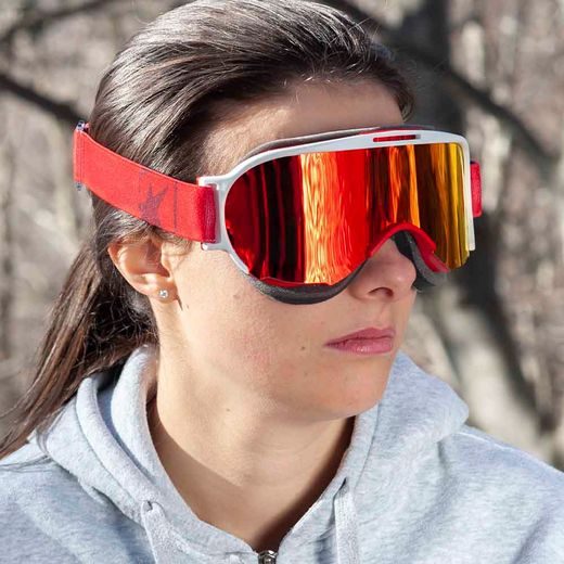 GOGGLES ARIETE WABI 14980-RRBR RED MULTILAYER LENS RED/RED