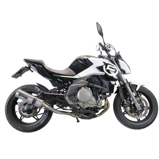 SLIP-ON EXHAUST GPR M3 CF.4.CAT.M3.INOX BRUSHED STAINLESS STEEL PRIEKŠ CFMOTO 650 MT, PREMIUM 2021-2024