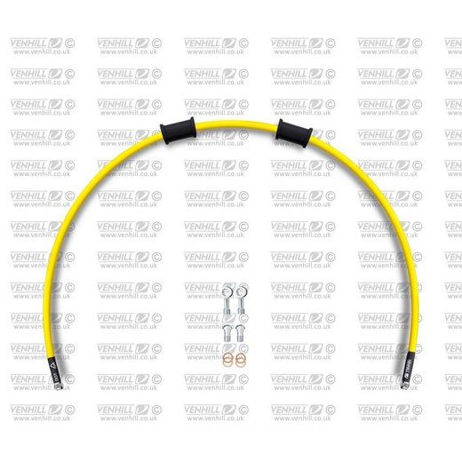 AIZM. BREMŽU ŠĻAUKAS KOMPL. VENHILL POWERHOSEPLUS HON-7014R-YE (1 ŠĻAUKA KOMPLEKTĀ) YELLOW HOSES, CHROMED FITTINGS