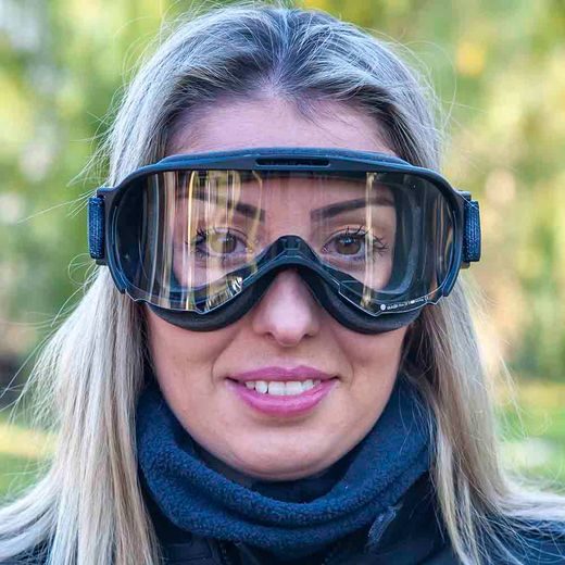 GOGGLES ARIETE WABI 14980-NNO CAURSPĪDĪGS STIKLS BLACK / ORANGE