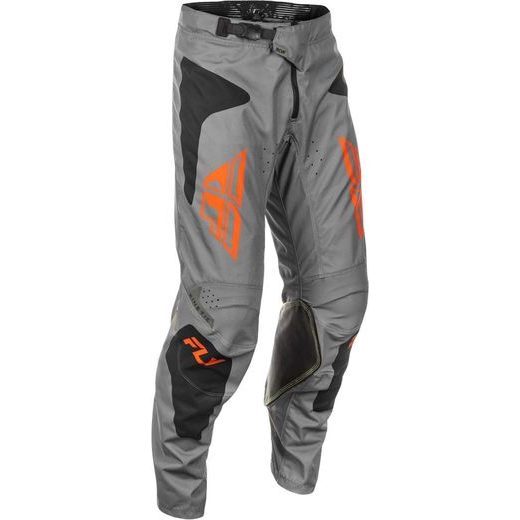 BIKSES FLY MX-PANTS KINETIC (PELEKS, MELNS, ORANŽA)