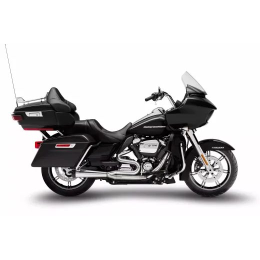 IZPLŪDES SISTĒMA TOURING 2IN1 E4/E5 POLISHED 17-23 FOR HARLEY DAVIDSON FLH 1868 ABS