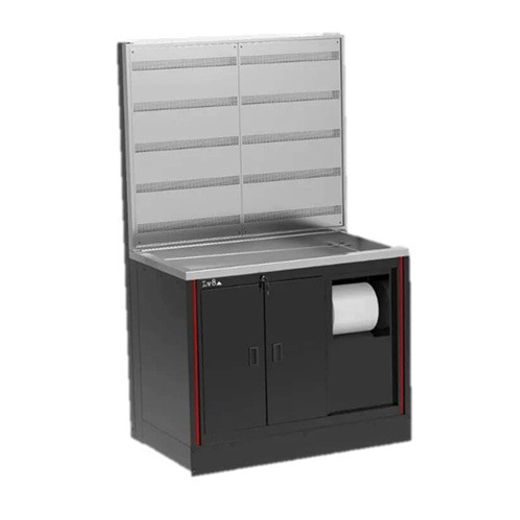 AMORTIZATORU DARBA GALDS LV8 EQSB12-01 L 1200 MM MELNS/PELĒKS