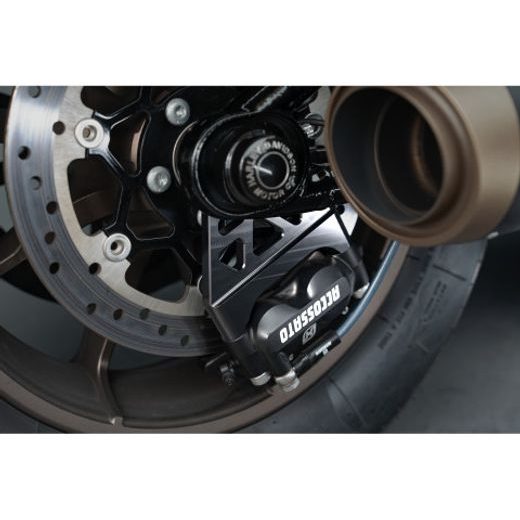 RADIAL BRAKE CALIPER KIT REAR + BRAKE FLANGE ACCOSSATO KITA32 FOR HARLEY DAVIDSON SOFTAIL