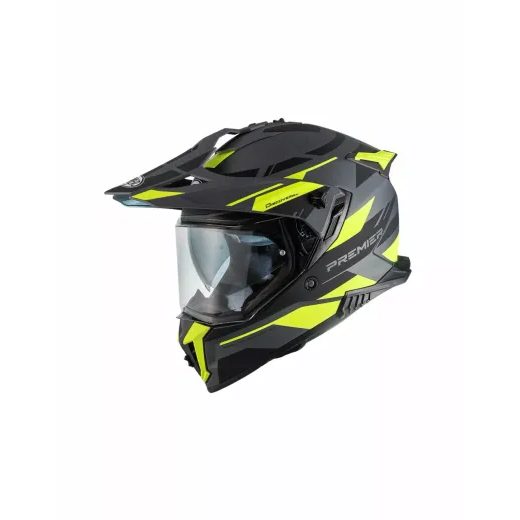 ĶIVERE DISCOVERY EA HELMET (MELNS, DZELTENS)
