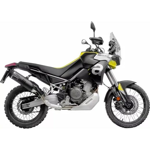 LABAIS MUFFLER LV1 TUAREG 660 BK FOR APRILIA TUAREG 660 ABS (OGLEKĻA ŠĶIEDRA)