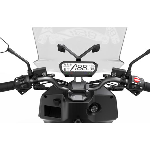 ELEKTRISKAIS MOTOROLLERIS SUPER SOCO CPX 4G SARKANSS VIENA BATERIJA