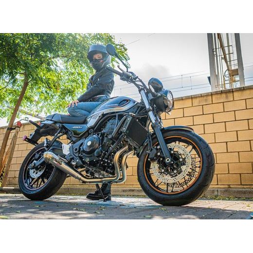 PILNA IZPLŪDES SISTĒMA GPR POWERCONE EVO CO.K.161.RACE.PCEV BRUSHED STAINLESS STEEL PRIEKŠ KAWASAKI Z 650 RS 2021-2023