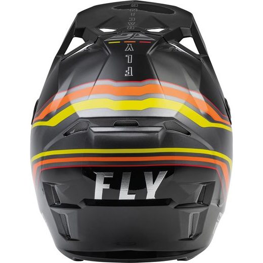 ĶIVERE FLY HELMET FORMULA CP S.E. SPEEDER (MELNS, DZELTENS, SARKANS)