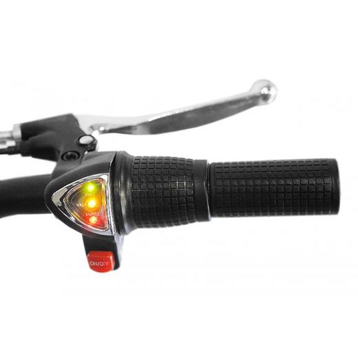 BĒRNU ELEKTRISKAIS MINI MOTOCIKLS GEPARD 500W 36V LITHIUM ZILS