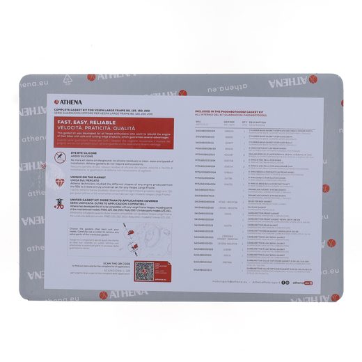 PILNS BLĪVJU KOMPLEKTS ATHENA P400480700062 WITH O-RINGS (ENGINE OIL SEALS NOT INCLUDED)