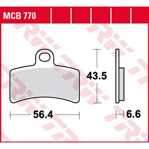 BREMŽU UZLIKAS TRW MCB770