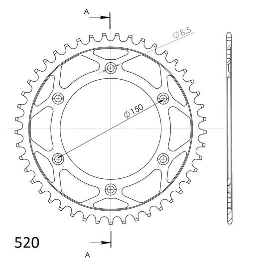 ĶĒDES KOMPLEKTS D.I.D CHAIN -, ZELTA CHAIN 520 ERVT, X-RING (X, NX, QX, XS), CHK FRONT SPROCKET SUPERSPROX, CHK REAR SPROCKET SUPERSPROX PRIEKŠ KTM EXC (XC) 250 2005-2006