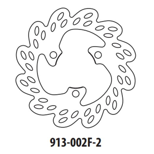 BREMŽU DISKS GOLDFREN 913-002F-2 PRIEKŠ. 190 MM