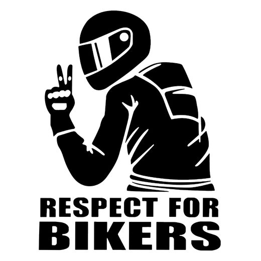 UZLIME RESPECT FOR BIKER 110MMX150MM (MELNS)