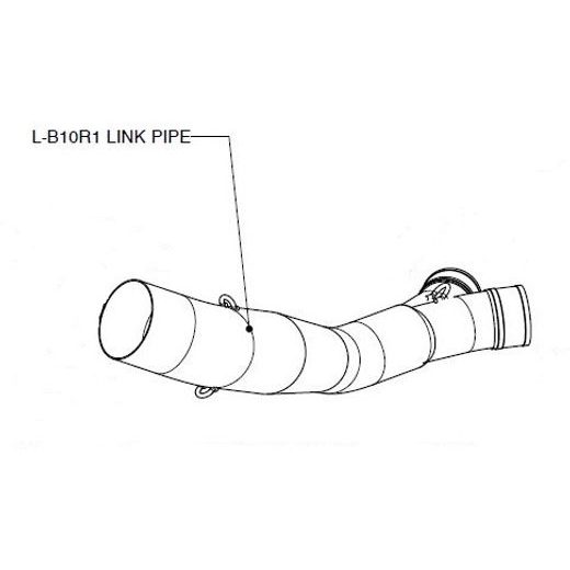 LINK CAURULE MID, LINK & Y PIPE FOR KAWASAKI Z 750 (NERŪSĒJOŠAIS TĒRAUDS)