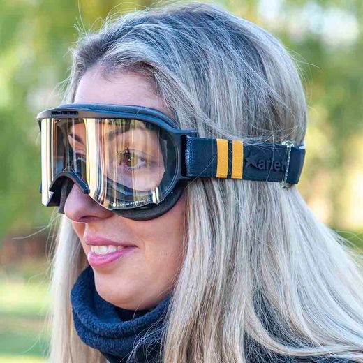 GOGGLES ARIETE WABI 14980-NNY CAURSPĪDĪGS STIKLS BLACK / YELLOW