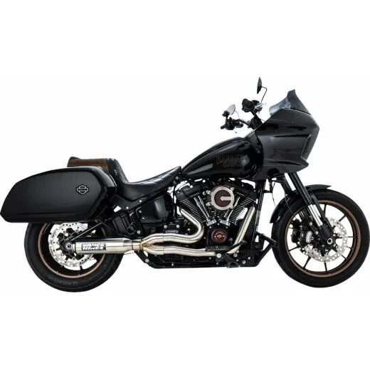 IZPLŪDES SISTĒMA SUPERSPORT 2-1 BRUSHED SOFTAIL FOR HARLEY DAVIDSON FLDE 1750 ABS (304 NERŪSĒJOŠAIS TĒRAUDS)