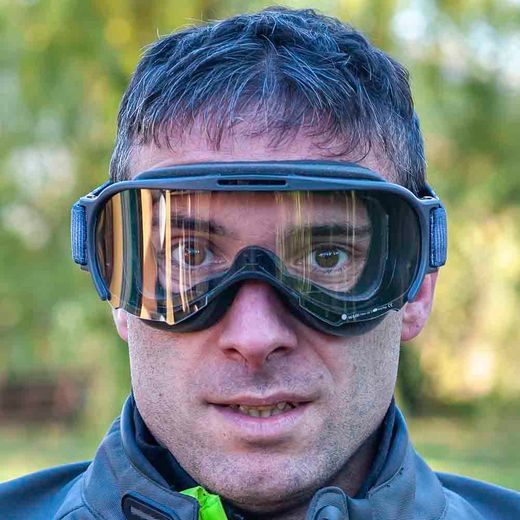 GOGGLES ARIETE WABI 14980-NGB CAURSPĪDĪGS STIKLS GREY / WHITE