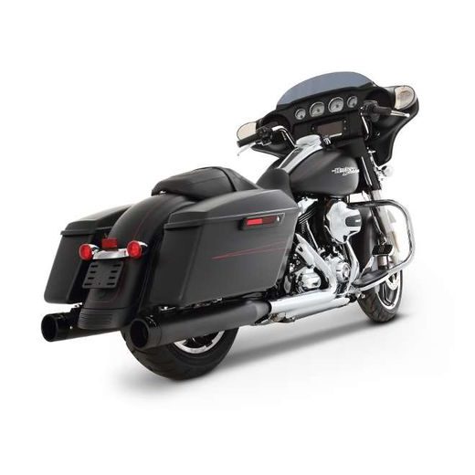 KREISAIS, LABAIS MUFFLER 4" FLT 95-16 BK/BK FOR HARLEY DAVIDSON FLHR 1340 (NĒRUSĒJOŠAIS TĒRAUDS)
