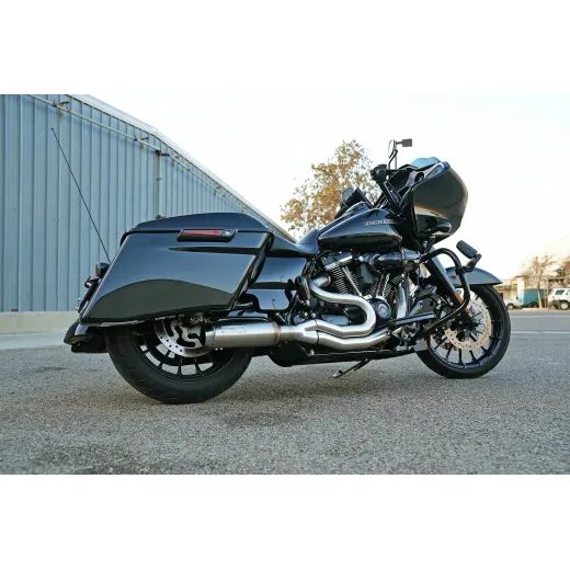 IZPLŪDES SISTĒMA 2-1 SUPER BIKE MID-LENGTH | FLT 17-24 - STAINLESS FOR HARLEY DAVIDSON FLH 1868 ABS (NERŪSĒJOŠAIS TĒRAUDS)