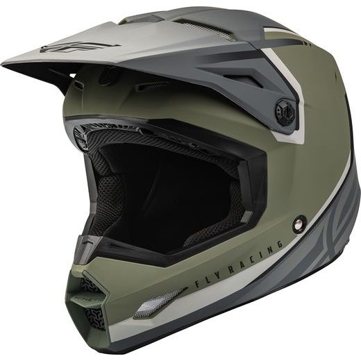 ĶIVERE FLY HELMET ECE KINETIC VISION OLIVE (ZAĻŠ PELEKS)