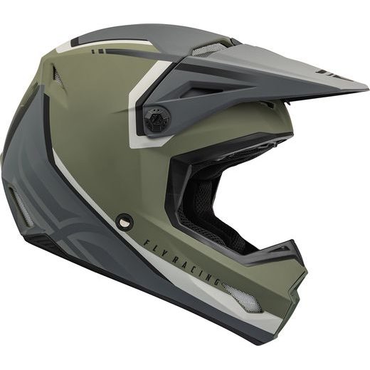 ĶIVERE FLY HELMET ECE KINETIC VISION OLIVE (ZAĻŠ PELEKS)