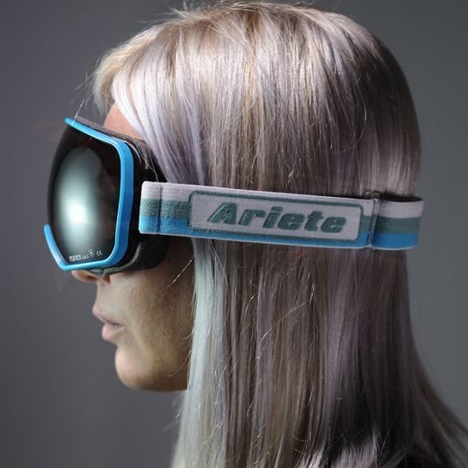 GOGGLES ARIETE FEATHER LITE 14920-LANV WHITE-TURQUOISE STRAP