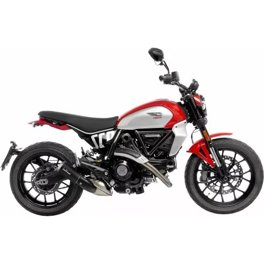 IZPŪTĒJS MUFFLER LV-10 BLACK DUCATI SCRAMBLER 800 FOR DUCATI SCRAMBLER 803 ABS (OGLEKĻA ŠĶIEDRA)