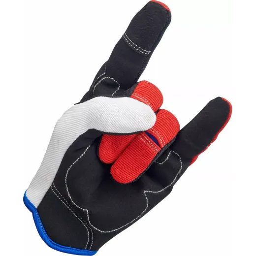 CIMDI MOTO GLOVES (SARKANS, MELNS)