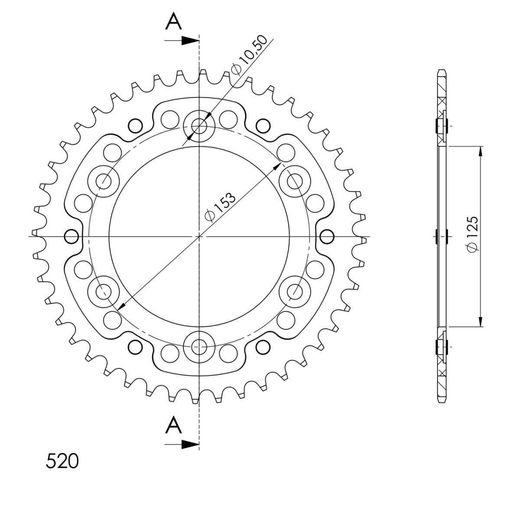 ĶĒDES KOMPLEKTS D.I.D CHAIN -, ZELTA CHAIN 520 ERT, NON-SEALED, CHK FRONT SPROCKET SUPERSPROX, CHK REAR SPROCKET SUPERSPROX STEALTH PRIEKŠ HONDA CRF 250 L 2013-2020