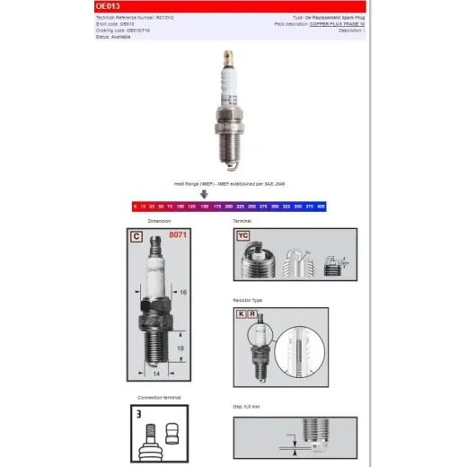 CHAMPION S-SPRUGA OE013
