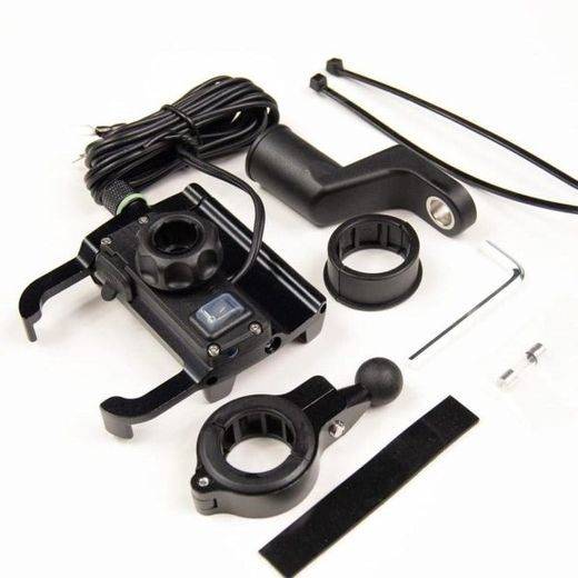 MOBILĀ TĀLRUŅA TURĒTĀJS AR USB LĀDĒTĀJU QUICK CHARGE 3.0 (EN) R10