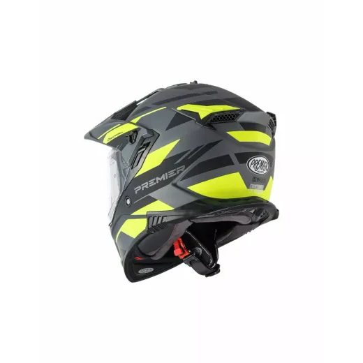ĶIVERE DISCOVERY EA HELMET (MELNS, DZELTENS)