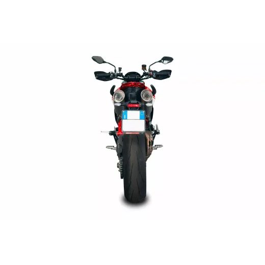 KREISAIS, LABAIS, TOP MUFFLER DOUBLE GRID-O TIT ECE DUC HYP 950 FOR DUCATI HYPERMOTARD 950 ABS (TITĀNS)