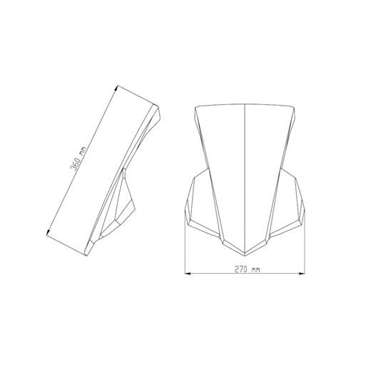 VĒJSTIKLS PUIG NEW GEN. SPORT 9687N MELNS/PELĒKS