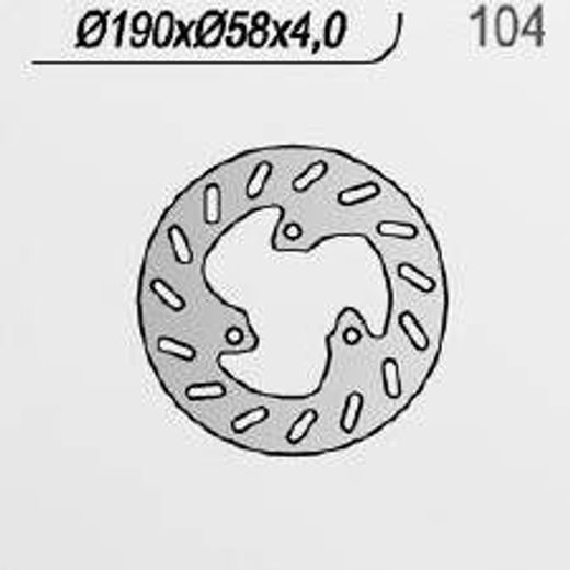 BREMŽU DISKS NG 104