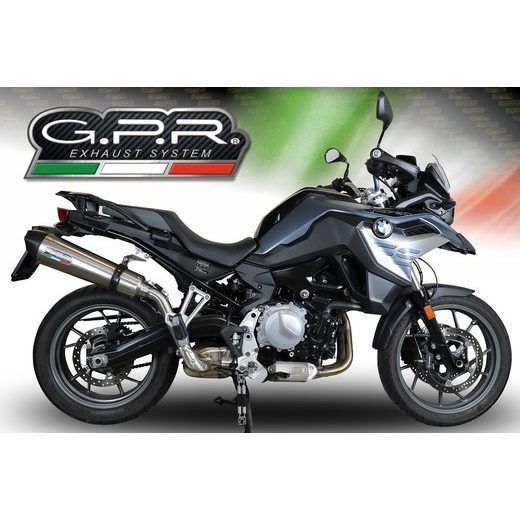 SLIP-ON EXHAUST GPR NEW GRAND PRIX EVO TITANIUM E4.BMW.95.GPAN.TO BRUSHED TITANIUM PRIEKŠ BMW F 750 GS 2018-2020
