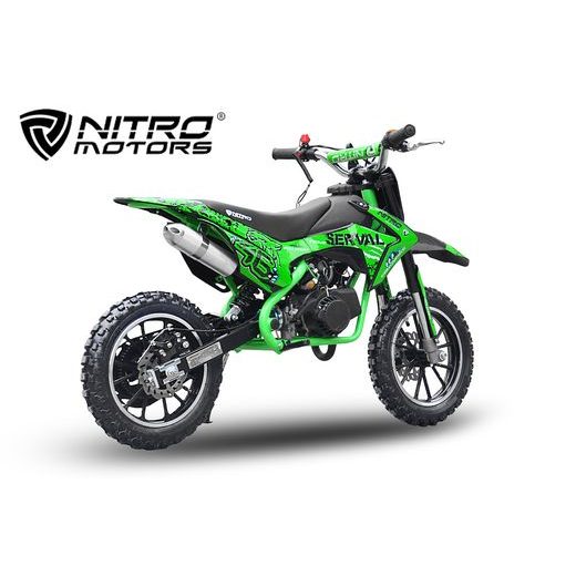 BĒRNU KROSA MOTOCIKLS NITRO MOTORS 49CC SERVAL PRM 10"