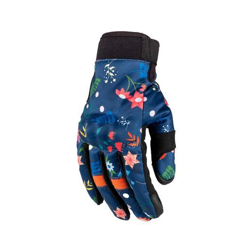 CIMDI RUSTY STITCHES GLOVES BONNIE V2 NAVY-FLOWERS (SIEVIEŠU)