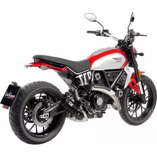 IZPŪTĒJS MUFFLER LV-10 FULL BLACK DUCATI SCRAMBLER 800 FOR DUCATI SCRAMBLER 803 ABS (OGLEKĻA ŠĶIEDRA)