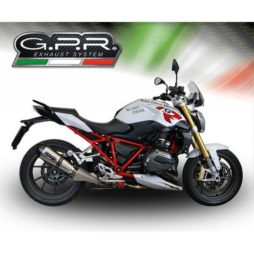 SLIP-ON EXHAUST GPR NEW GRAND PRIX EVO TITANIUM E4.BMW.96.GPAN.TO BRUSHED TITANIUM PRIEKŠ BMW R 1200 R / RS 2017-2019